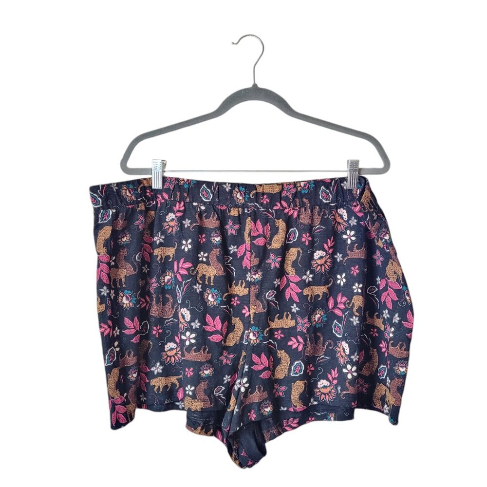 Torrid Leopard Leaves Sleep Shorts 3X - Picture 3 of 6